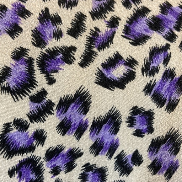 Folly PDX Sarah Bibb Dress Cheetah Short Sleeve Tie Waist M Office Portland - Picture 14 of 16